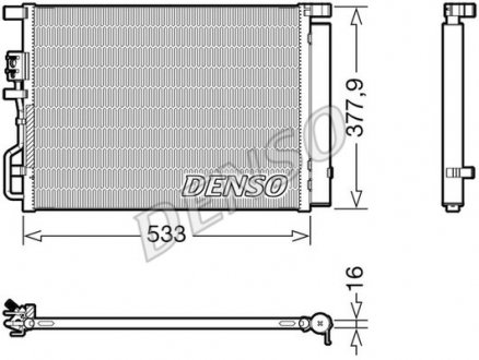 Радіатор кондиціонера DENSO DCN41016