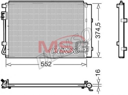 Радіатор кондиціонера DENSO DCN41017 (фото 1)