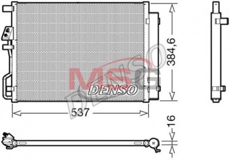 Радиатор кондиционера DENSO DCN41021