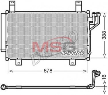 Радіатор кондиціонера DENSO DCN44009