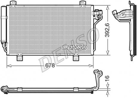 Радіатор кондиціонера DENSO DCN44015