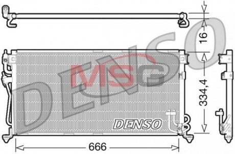 Радіатор кондиціонера DENSO DCN45002