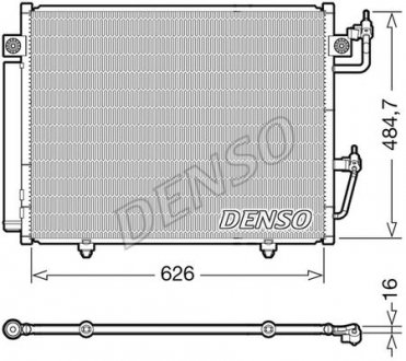 Радиатор кондиционера MITSUBISHI PAJERO IV (V8_W, V9_W) 07-н.в., Pajero IV 07-н.в.. DENSO DCN45009