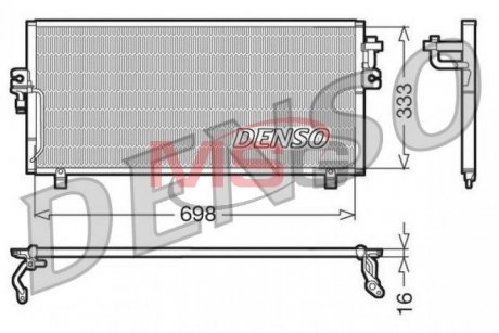 Радиатор кондиционера DENSO DCN46010