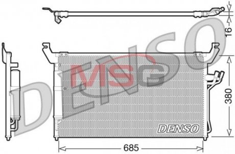 Радіатор кондиціонера DENSO DCN46013