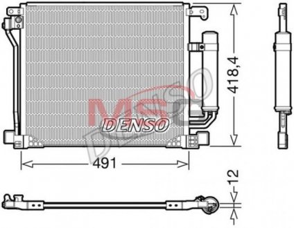 Радіатор кондиціонера DENSO DCN46025