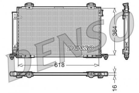 Радиатор кондиционера DENSO DCN50015 (фото 1)