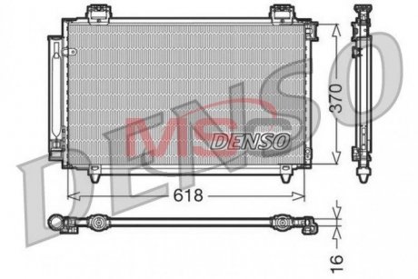 Радиатор кондиционера DENSO DCN50016 (фото 1)