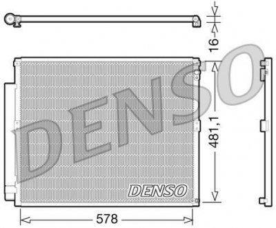 Радіатор кондиціонера DENSO DCN50017