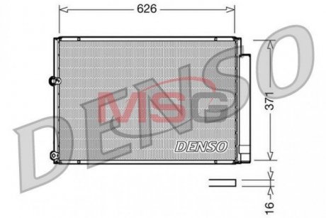 Радиатор кондиционера DENSO DCN50018