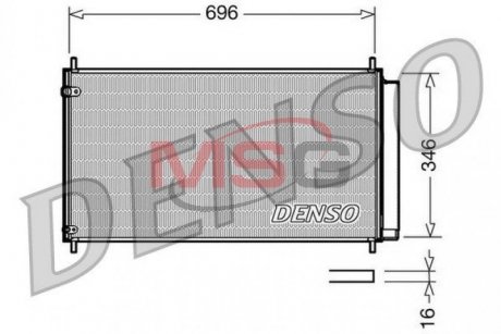 Радіатор кондиціонера DENSO DCN50022