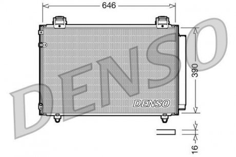 Радиатор кондиционера DENSO DCN50024