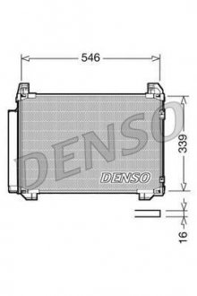 Радиатор кондиционера DENSO DCN50025