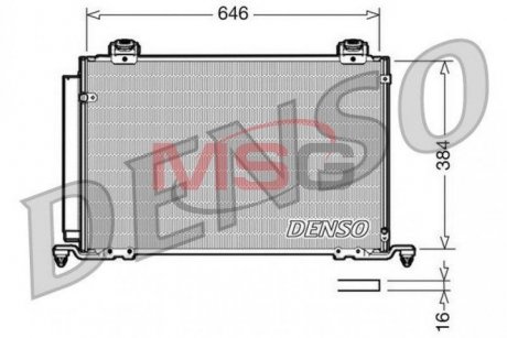 Радіатор кондиціонера DENSO DCN50027 (фото 1)