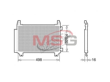 Радіатор кондиціонера DENSO DCN50028