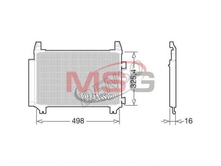 Радиатор кондиционера DENSO DCN50029