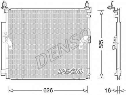 Радиатор кондиционера DENSO DCN50034