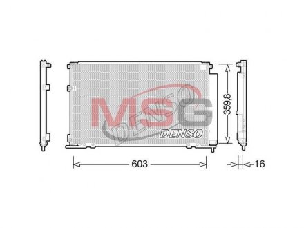 Радіатор кондиціонера DENSO DCN50047