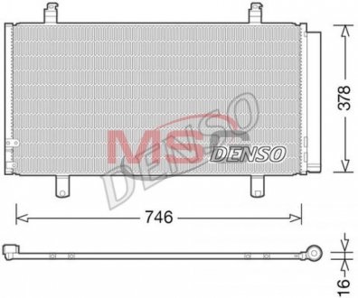 Радіатор кондиціонера DENSO DCN50048 (фото 1)