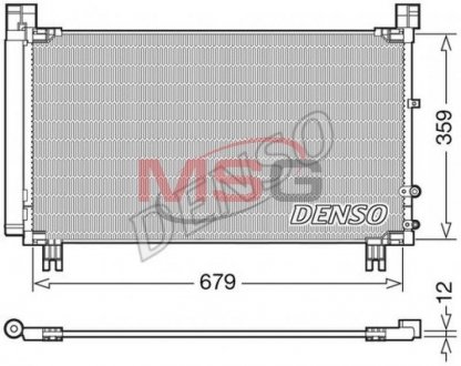 Радиатор кондиционера DENSO DCN50053 (фото 1)