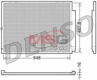 Радиатор кондиционера DENSO DCN51001