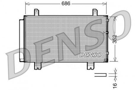 Радиатор кондиционера DENSO DCN51002