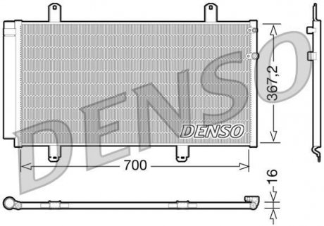 Радиатор кондиционера DENSO DCN51004 (фото 1)