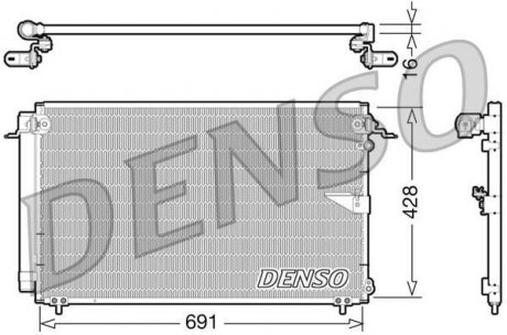 Радиатор кондиционера DENSO DCN51008 (фото 1)