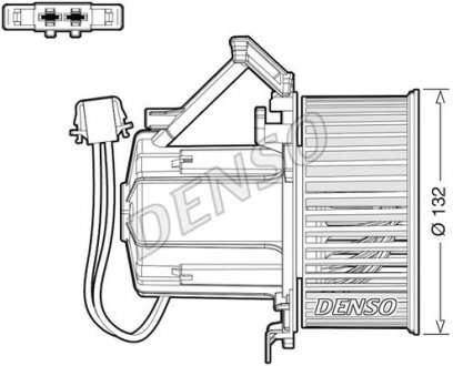 Вентилятор салона AUDI A4 / A5 / Q5 2007 - 2015 DENSO DEA02009 (фото 1)