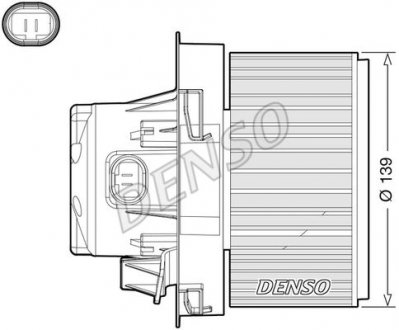 Вентилятор салона PEUGEOT 207 2006 - DENSO DEA21012