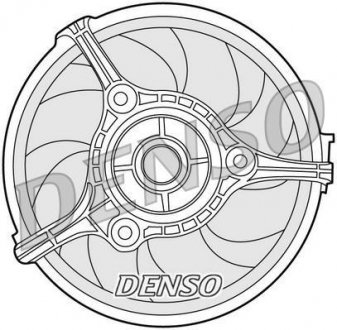 Вентилятор, охолодження двигуна DENSO DER02002