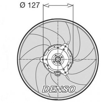 Вентилятор, охолодження двигуна DENSO DER21003