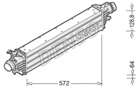 Інтеркулер OPEL DENSO DIT20006 (фото 1)