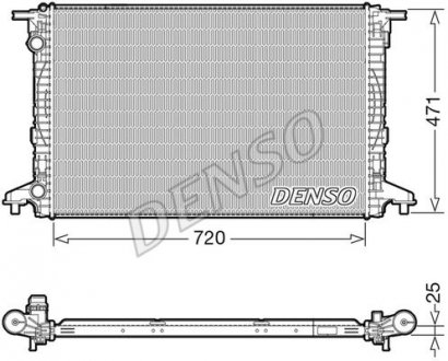 Радіатор AUDI A4 2015 - DENSO DRM02043 (фото 1)