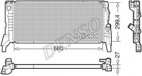 Радіатор двигуна DENSO DRM05119 (фото 1)