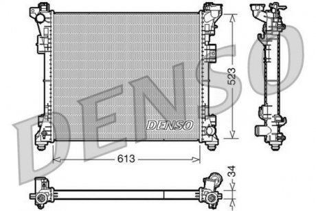 Радиатор, охлаждение двигателя DENSO DRM06006