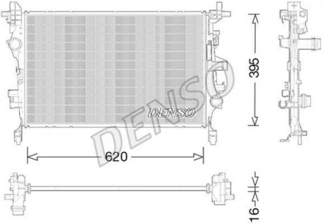 Радиатор DENSO DRM09044