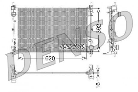 Радиатор DENSO DRM09115