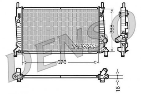 Радиатор DENSO DRM10075