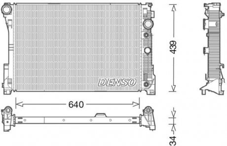 Радиатор DENSO DRM17048 (фото 1)