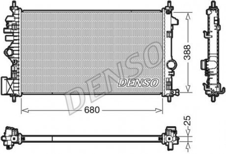 Радіатор DENSO DRM20109 (фото 1)