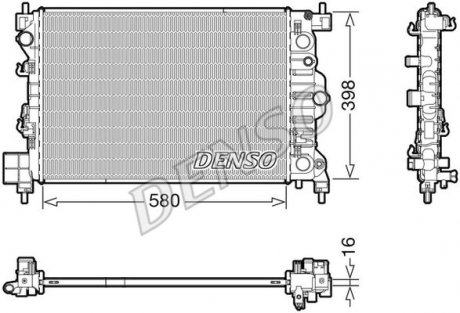 Радіатор основний DENSO DRM20117