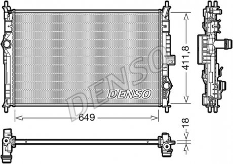 Радиатор двигателя DENSO DRM21103 (фото 1)