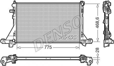 Радиатор двигателя DENSO DRM23093