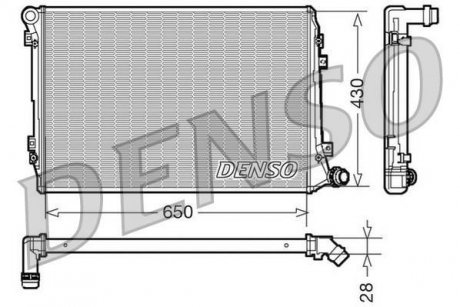 Радіатор, охолодження двигуна DENSO DRM32037 (фото 1)