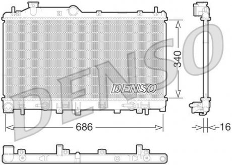 Радіатор DENSO DRM36015