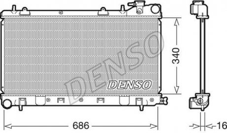 Теплообменник DENSO DRM36017 (фото 1)