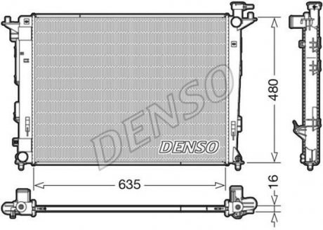 Радіатор двигуна, головний DENSO DRM41006 (фото 1)