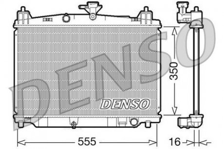 Радиатор, охлаждение двигателя DENSO DRM44016