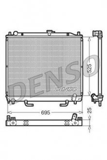 Радиатор, охлаждение двигателя DENSO DRM45015 (фото 1)